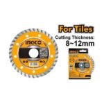 INGCO DMD031802HT 180MM (BW 8MM) ديسك الماس Turbo Ultrathin Diamond Disc Wet