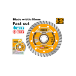 INGCO DMD032302 230MM (BW 10MM) TURBO W/D ديسك غرانيت Turbo diamond disc