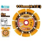 INGCO DMD071151 (115X22.2)MM WET AND DRY 10MM ديسك قص مفتح غرانيت Diamond Cutting Disc industrial