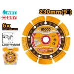 INGCO DMD072301 230MM (9″) ديسك الماس مفتح تلحيم بالليزر Professional Diamond Cutting Disc