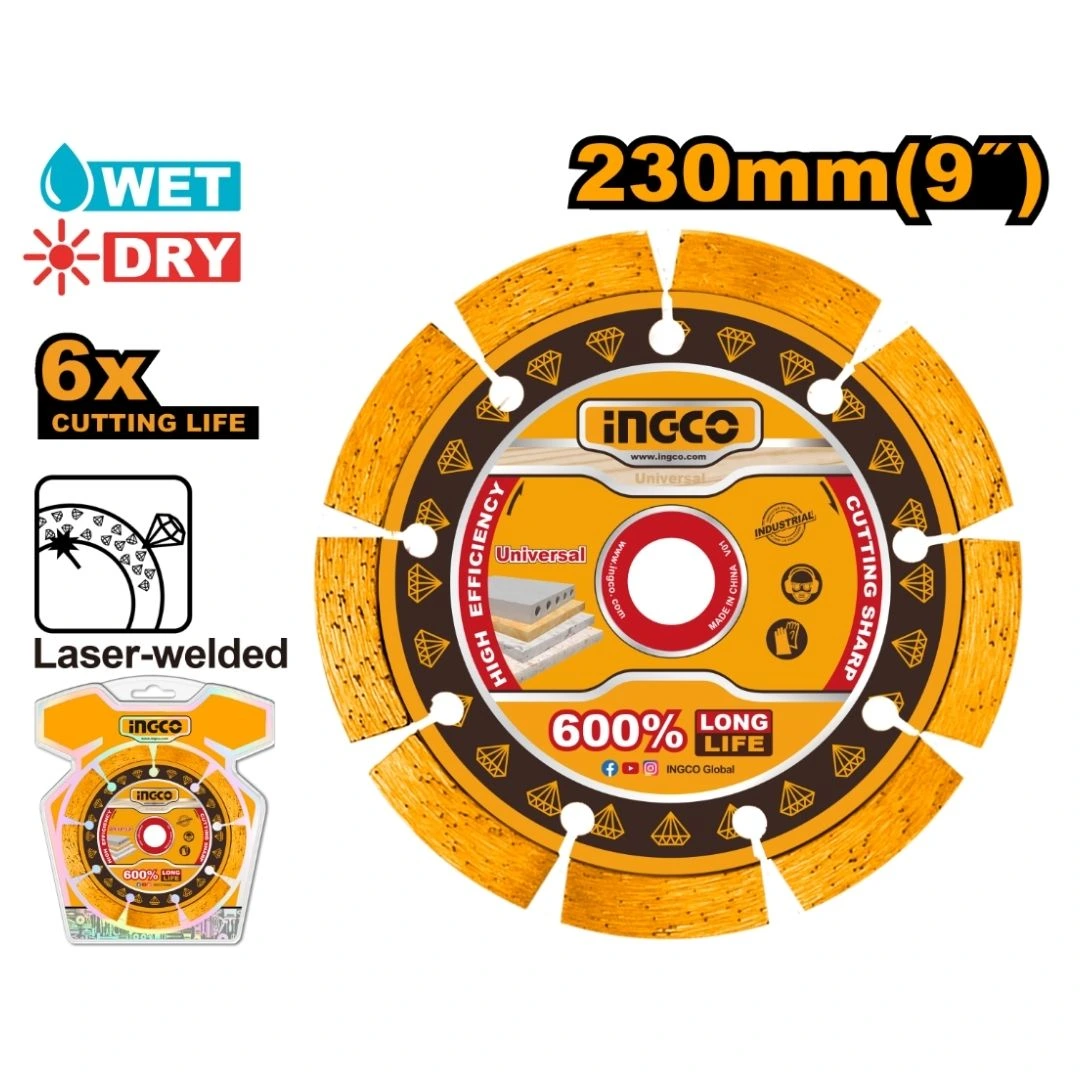 ingco-dmd072301-230mm-9-ديسك-الماس-مفتح-تلحيم-بالليزر-professional-diamond-cutting-disc-lebanon.webp INGCO DMD072301 230MM (9″) ديسك الماس مفتح تلحيم بالليزر Professional Diamond Cutting Disc - Image 1
