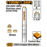 INGCO DWP110062 1100W (1.5HP) 1-1/4″ مضخة غاطسة للآبار ستانلس Deep well pump