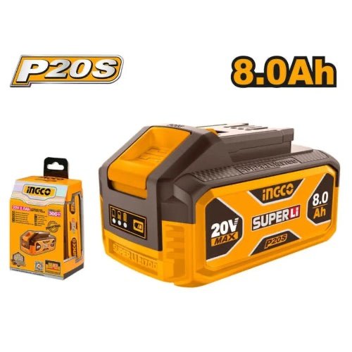 ingco-fbli2108-20v-8ah-بطارية-ليثيوم-فدار-lithium-ion-battery-lebanon.jpeg INGCO FBLI2108 20V 8AH بطارية ليثيوم فدار Lithium-Ion Battery - Image 1