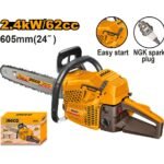 INGCO GCS5602411 24″ 2.4KW 62CC منشار حطب على البنزين Gasoline Chain Saw