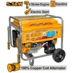 INGCO GE55003 5.5KW MAX 25A مولد كهرباء بنزين-مارش وحبلة Gasoline Generator