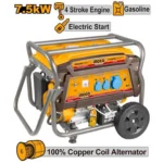 INGCO GE75006 7.5KW MAX 34A مولد كهرباء بنزين-مارش وحبلة Gasoline generator Recoil+Electric