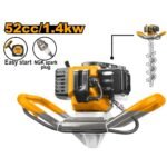 INGCO GEA55221-1 52CC/1.4KW مكنة حفر ارض على البانزين Industrial Earth Auger Gasoline
