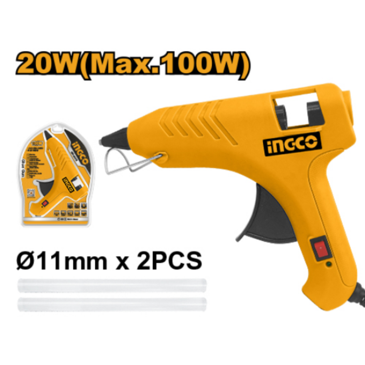 ingco-gg6008-100w-2pcs-glue-sticksفرد-شمع-صناعي-glue-gun-lebanon.webp INGCO GG6008 100W (2PCS GLUE STICKS)+فرد شمع صناعي Glue Gun - Image 1