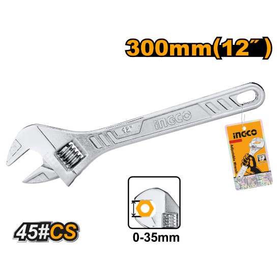 ingco-hadw131122-12-0-35mm-مفتاح-انكليزي-adjustable-wrench-lebanon.png INGCO HADW131122 12″ 0-35mm مفتاح انكليزي Adjustable Wrench - Image 1