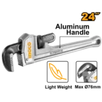 INGCO HALPW0124 24″ رنش مسكة المنيوم مقوى صناعي PIPE WRENCH 24 INCH ALUMINUM HANDLE