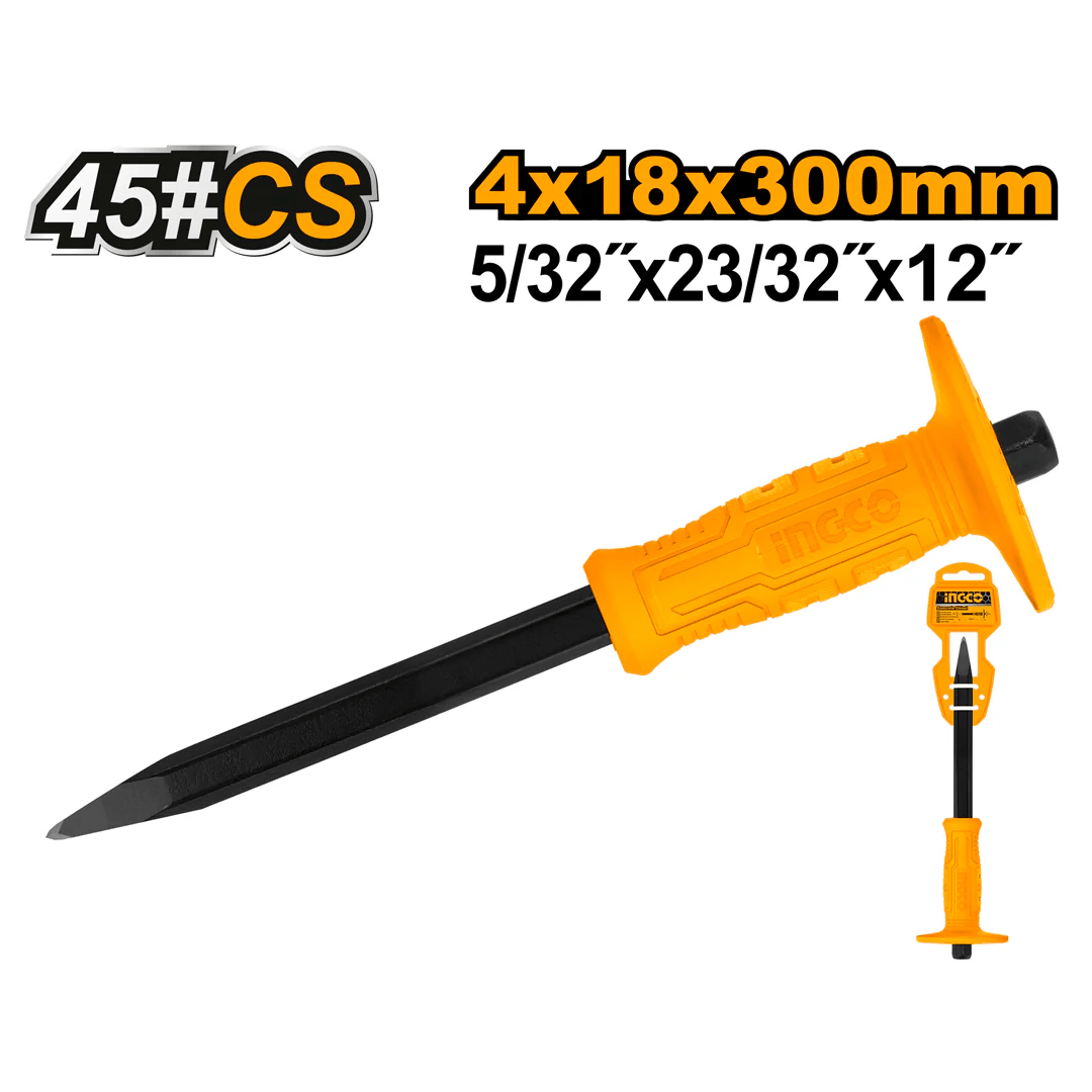 ingco-hcc0841218-4-x18x300mm-شوكة-مع-مرد-concrete-chisel-lebanon.png INGCO HCC0841218 ( 4 x18x300)mm شوكة مع مرد Concrete Chisel - Image 1