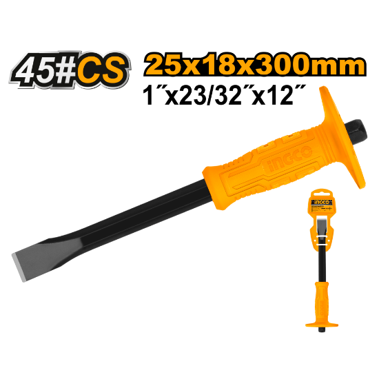 ingco-hccl082412-25x18x300mm-ازميل-مع-مرد-cold-chisel-lebanon.png INGCO HCCL082412 (25x18x300)mm ازميل مع مرد Cold Chisel - Image 1