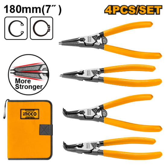 ingco-hccps26180-7-طقم-بانسات-سكمون-بولاد-صناعي-industrial-circlip-pliers-set-lebanon.png INGCO HCCPS26180 7″ طقم بانسات سكمون بولاد صناعي Industrial Circlip Pliers Set - Image 1