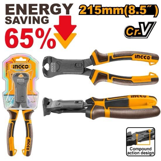 ingco-hcecp58200-8.5-215mm-energy-saving-65-قطاعة-بولاد-صناعية-compound-action-end-cutting-pliers-lebanon.jpeg INGCO HCECP58200 8.5″ 215MM ENERGY SAVING 65% قطاعة بولاد صناعية Compound Action End Cutting Pliers - Image 1