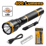 INGCO HCFL186503 400 LUMENS 157 G فلاش لايت تشريج Industrial Waterproof Rechargeable Emergency Flashlight