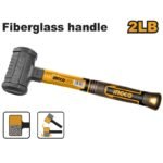 INGCO HDBM08028 2LB مطرقة راس معدني بمسكة فايبر DEAD BLOW MALLET FIBREGLASS HANDLE