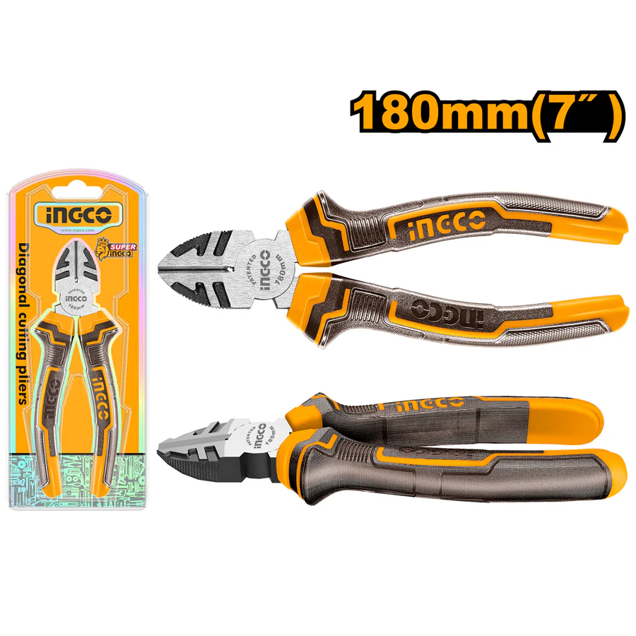 ingco-hdcp08188-7-180mm-carbon-steel-قطاعة-diagonal-cutting-pliers-lebanon.webp INGCO HDCP08188 7″ 180MM CARBON STEEL قطاعة Diagonal cutting pliers - Image 1