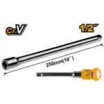 INGCO HEB12101 1/2″ 25 CM وصلة طربوش INCH EXTENSION BAR 250MM