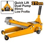 INGCO HFJ304 3 TON DUAL PUMP عفريت تمساح واطي DUAL PUMP HYDRAULIC FLOOR JACK