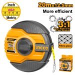 INGCO HFMT8320 20 M X12.5 MM مازورة كيل فايبر لف سريع Tape Measure Fibreglass