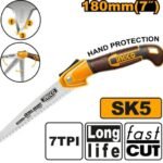 INGCO HFSW1806 180MM 7″ SK5 منشار شجر بيطوي Fast Cut Foldable Saw