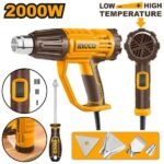 INGCO HG200047 2000W سشوار حراري 3 عيارات مع اكسسوار HEAT GUN