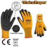 INGCO HGNF03 XL كفوف قماش ملبس نيتريل رمادي Touch Screen Safety Gloves