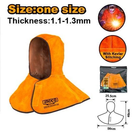 ingco-hgv0301-1.1-1.3-mm-غطاء-رأس-لحام-مقاوم-للحرارة-واللهب-safety-welding-protective-gear-cowhide-lebanon.jpeg INGCO HGV0301 1.1-1.3 MM غطاء رأس لحام مقاوم للحرارة واللهب Safety Welding Protective Gear Cowhide - Image 1