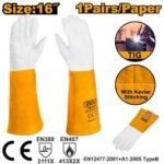 INGCO HGVG01 16″ كفوف لحام من جلد الماعز وجلد الثور Grain goatskin gloves