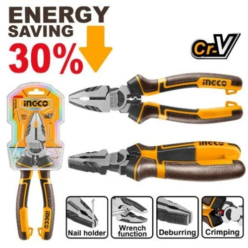 ingco-hhcp28-energy-saving-30-بانسة-بولاد-صناعية-high-leverage-combination-pliers-lebanon.webp INGCO HHCP28 ENERGY SAVING 30% بانسة بولاد صناعية High Leverage Combination Pliers - Image 1