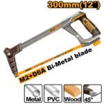 INGCO HHF3188 300MM/12″ ALUMINUM HANDLE منشار حديد صناعي Hacksaw Frame Lagare with Bi-Metal Blade