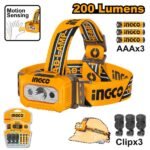 INGCO HHL013AAA8 HEAD LAMP AAA كشاف