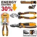 INGCO HHLDCP28160 6″ قطاعة بولاد صناعية HIGH LEVERAGE DIAGONAL CUTTING PLIERS