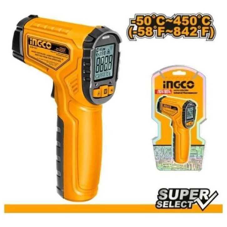 ingco-hit0155028-50°c450°c-مقياس-حرارة-بالاشعة-تحت-الحمراء-digital-infrared-thermometer-lebanon.webp INGCO HIT0155028 50°C~450°C مقياس حرارة بالاشعة تحت الحمراء Digital Infrared Thermometer - Image 1