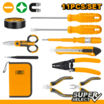 INGCO HKETS0111 11PCS طقم عدة مع شنطة قماش Electricians Tools Set