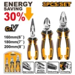 INGCO HKHLPS2831 3 PCS HIGH LEVERAGE طقم بانسات بولاد صناعي INDUSTRIAL HIGH LEVERAGE PLIERS SET
