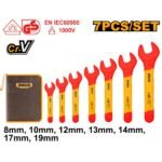 INGCO HKISPA0701 7PCS 1000V طقم شق معزول Insulated Open End Spanner Set