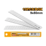 INGCO HKNSB0901 10 PCS (9X80) MM شفرات فدار رفيعة Spare Blade Utility Knife Blades Set