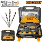 INGCO HKTAC010861 86PCS طقم ريش وعدة DRILL BIT & HAND TOOL SET