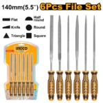 INGCO HKTF63 6PCS 5.5″ طقم مبارد حديد File Set