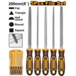 INGCO HKTFS0508 l 5 PCS طقم مبارد حديد “8 STEEL FILE SET 5PCS