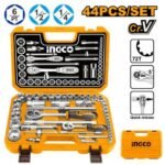 INGCO HKTS42441 44PCS (1/2″,1/4″) طقم طربوش طقطاق صناعي علبة بلاستك Socket Set