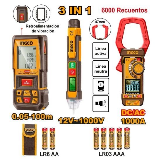 ingco-hldd241202-3in1-مجموعة-متر-ليزركلامبميترمفك-تاست-الكترون-combo-kit-laser-distance-detector-with-laser-amp-dcac-clamp-meter-lebanon.jpeg INGCO HLDD241202 3IN1 مجموعة متر ليزر+كلامبميتر+مفك تاست الكترون Combo Kit Laser Distance Detector with Laser & DC/AC Clamp Meter - Image 1