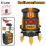 INGCO HLL306505 0~20 M1 ليزر شقلة خمس خطوط احمر Self-Leveling Line Laser Red Laser Beam
