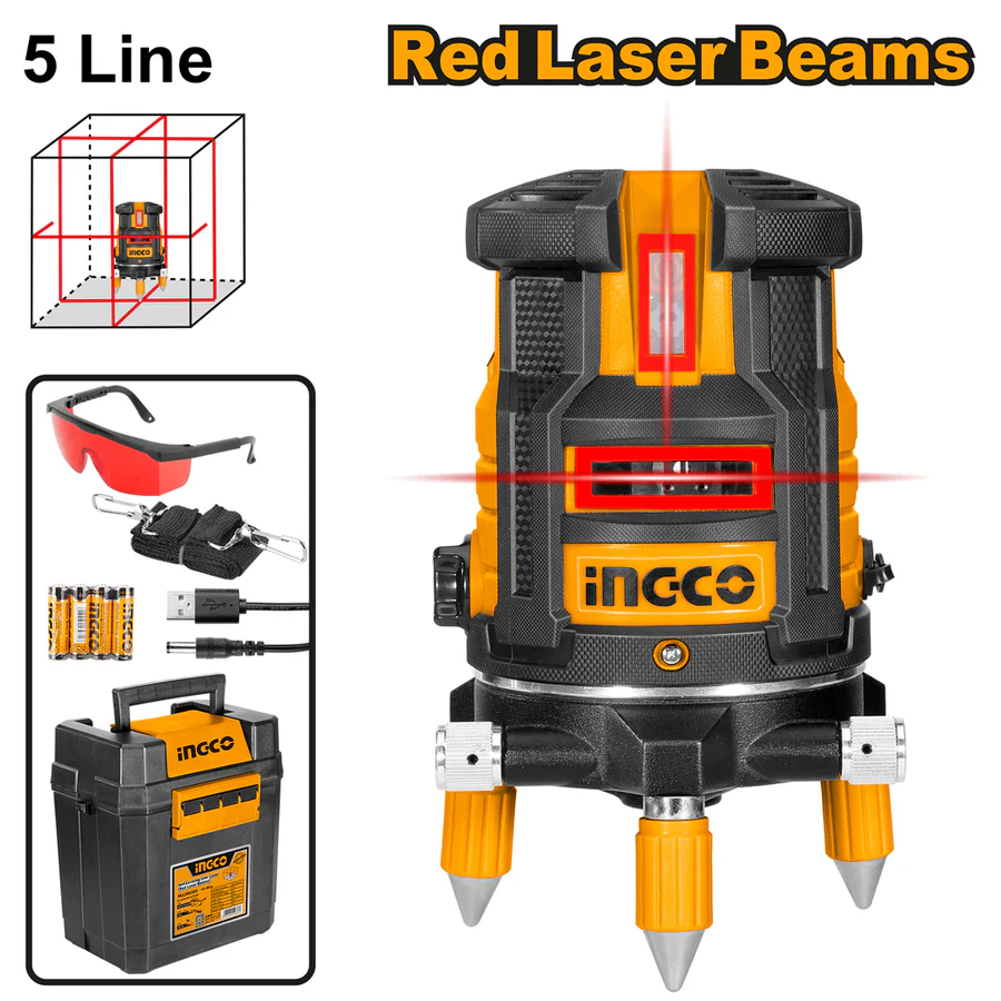 ingco-hll306505-020-m1-ليزر-شقلة-خمس-خطوط-احمر-self-leveling-line-laser-red-laser-beam-lebanon.webp INGCO HLL306505 0~20 M1 ليزر شقلة خمس خطوط احمر Self-Leveling Line Laser Red Laser Beam - Image 1