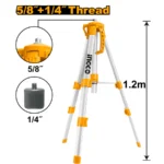 INGCO HLLT01152 1.2M ALUMINUM ستاند ليزر ثلاثة ارجل متحرك TRIPOD FOR DISTANCE LASER LEVELS