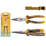 INGCO HLNP08208 8″ 200MM CARBON STEEL بانسة بوز طويل Long nose pliers