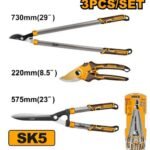 INGCO HLT76033 3Pcs ( 29″-23″-8.5″) طقم مقص شحالة Garden Shears Set