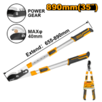 INGCO HLTA7608 890MM 35″ مقص شحالة طويل المنيوم تلسكوبيك راس قصير GARDEN TELESCOPIC LOPPER