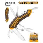 INGCO HMFK8108 سكين جيب متعدد الاسعمالات MULTI-FUNCTION KNIFE 10 FUNCTION